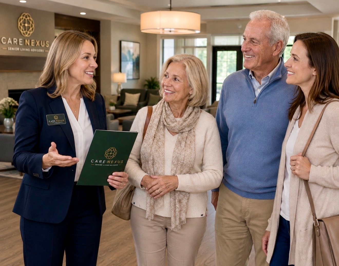 Care Nexus advisor consulting with a family about senior living options